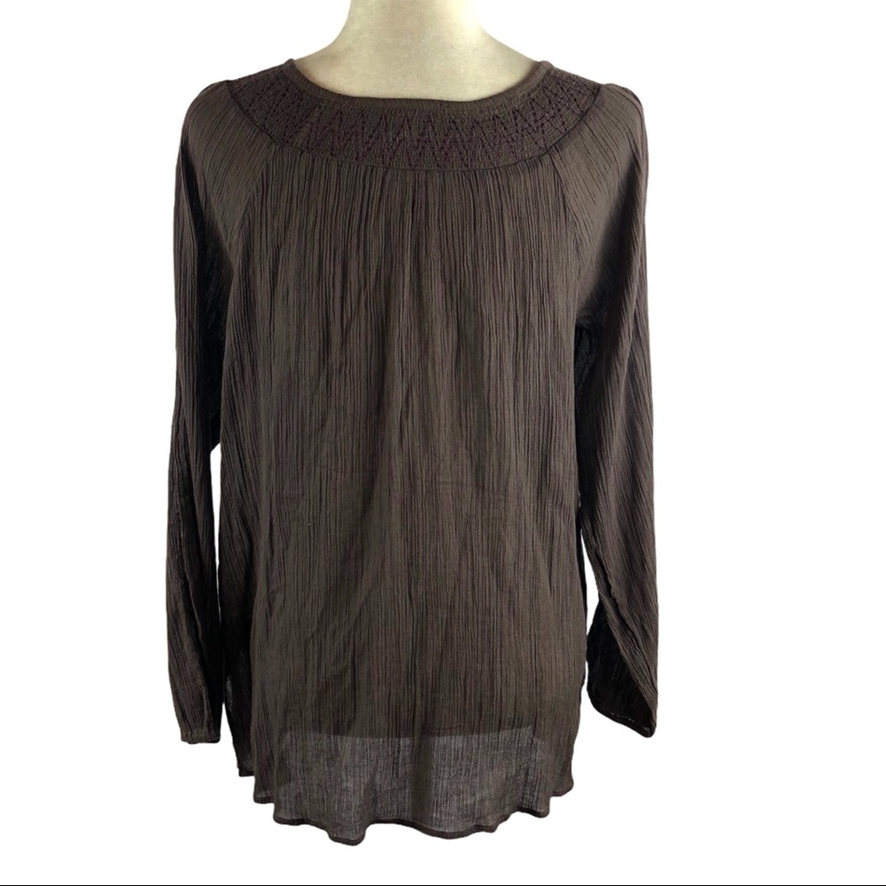 Nine West Vintage America Jeans Embroidered Top - Picture 6 of 9